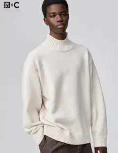 UNIQLO C ローゲージハイネックセーター L