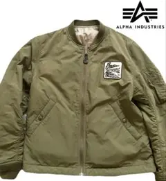 アルファインダストリーズ　カスタム MA-1 ボンバージャケット 東洋　カーキ