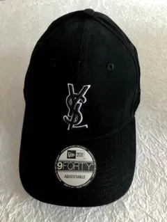 本物SAINT LAURENT × NEWERA 9FORTY キャップ黒 ニューエラ YSL モノグラム キャップ | Saint Laurent サン