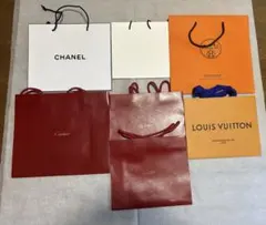 ハイブランド紙袋　計7枚　ノベルティ