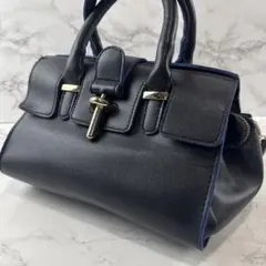 ほぼ未使用品 M.deux エムドゥ PUレザー 2wayショルダーハンドバッグのサムネイル