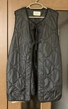 BEAMS BOY / リップストップ サーモ ライナー ベスト　ブラック