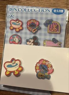 東京ディズニーリゾート ピンバッジ 2個セット ドナルド スティッチ