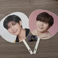 長尾謙杜うちわ2枚セット＋フォトカード