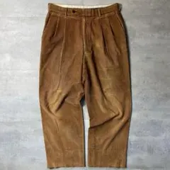 80s Aquascutum 2タック ワイドコーディロイパンツ ヴィンテージ