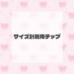 サイズ計測用チップ