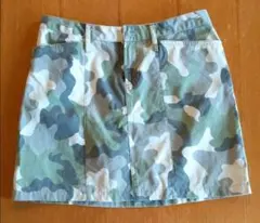 迷彩 ミニスカート