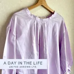 UNITED ARROWS コットンギャザーブラウス