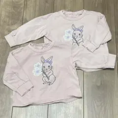 GU baby カンタンT ラビット 80 2枚セット