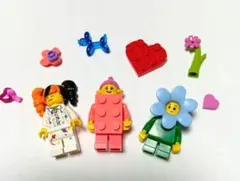 く*ま様 レゴ　ミニフィグ　正規品　可愛い女の子　ブロックガール、お花、ツインテ