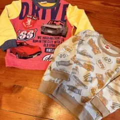 トレーナー　薄手　車　トミカ　長袖　100