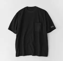 【ENNOY】 ポケットTシャツ (黒、Lサイズ)