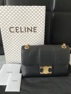 セリーヌ CELINE ミディアム　ヴィクトワール チェーンバッグ　トリオンフ
