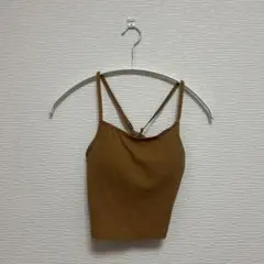 GU リブ編みキャミソール Sサイズ