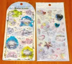 シナモロール　ウォーターインシール　キラキララインストーンシール