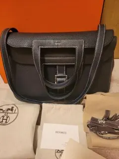 エルメス アルザン25 ブラック ゴールド金具 G刻印 - メルカリ