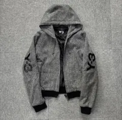 初期 06aw Y-3 tweed jacket フード付き 短丈 ジップアップのサムネイル
