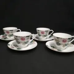 オールドノリタケ　日本陶器　カップ＆ソーサー　4客セット　アンティーク