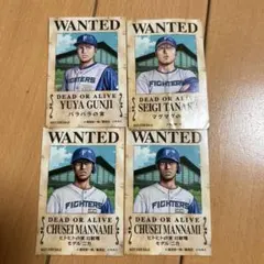 ファイターズ ウォンテッドシール4枚セット
