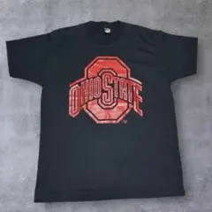 ビンテージ ブラック Ohio State Tシャツ オハオ M - メルカリ
