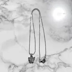 【新品未使用】バタフライ 蝶 ネックレス 平成レトロ Y2K 平成女児 当時物