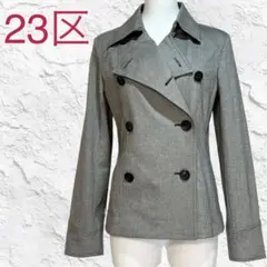 ✨美品✨ニジュウサンク ストレッチダブルジャケット ショート丈（38） きれいめ