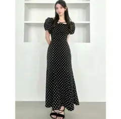 RESEXXY バブルスリーブマーメイドワンピース