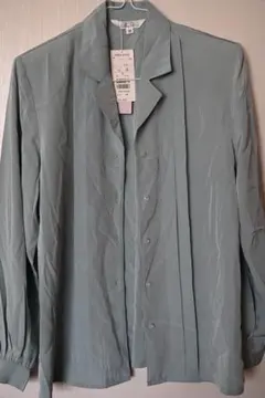 Italian Blouse Fattorino長袖シャツ 9R ライトグリーン