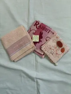 新品未使用タグ付きハンドタオル3点セットタオルハンカチ