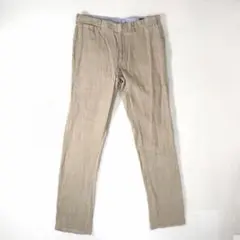 リネン 麻 ポロ ラルフ ローレン ベージュ パンツ スリムシルエットのサムネイル