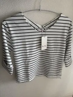 新品タグ付き　バイバイ ボーダー トップス 7部袖 春物