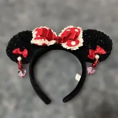 ディズニー　ミニーマウス　カチューシャ　イヤリング