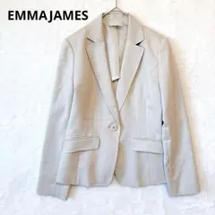 エマジェイムス／テーラードジャケット XL 大きめ シルク混 フォーマル 薄手