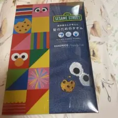 ハホニコ ヘアドライ マイクロファイバータオル クッキーモンスター