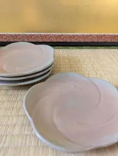 萩焼 椿秀窯 梅皿4枚セット 小皿 和食器 訳あり