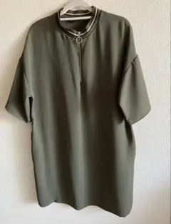 ZARA ザラ チュニック ワンピース カーキ系