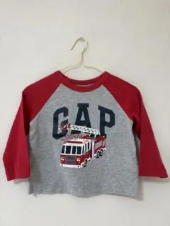 GAP 消防車プリント ロンT