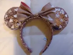 ゴールド系ハートスパンコールカチューシャ