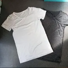 ユニクロヒートテック　白半袖下着120女児（おまけ黒ヒートテック　半袖110）