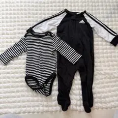 【未使用】adidas ロンパース 6M セットのサムネイル