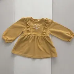 モイモルン 長袖トップス 刺繍フリル