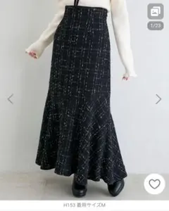 MAJESTIC LEGON フレアスカート M ブラック系