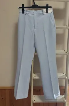 ユニクロ　フレアアンクルパンツ ライトブルー　Sサイズ