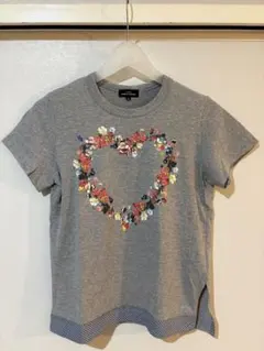 tricot COMME des GARCONS フラワーTシャツグレー M - メルカリ