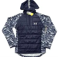 アンダーアーマー 中綿ジャケット　SMプルオーバー　スニード　メンズ　ネイビー