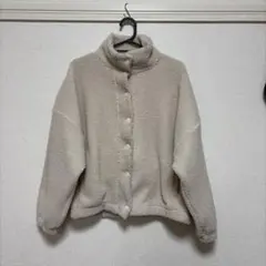 H&M ベージュ ボアジャケット フリース