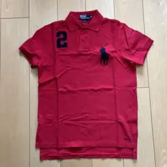 ラルフローレン　メンズ　赤 ポロシャツ M 【試着のみ】　極美品