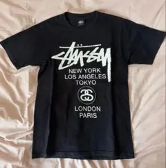 stussy ステューシー ワールドツアー Tシャツ 両面プリント サンダー