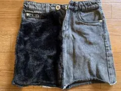 Zara Girls ザラ スカート 6歳 116 デニム ファー