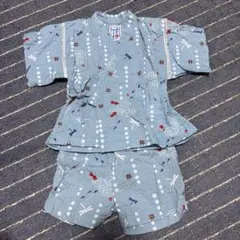 ☆美品☆ミキハウス　男児　ベビー　甚平　80cm 日本製